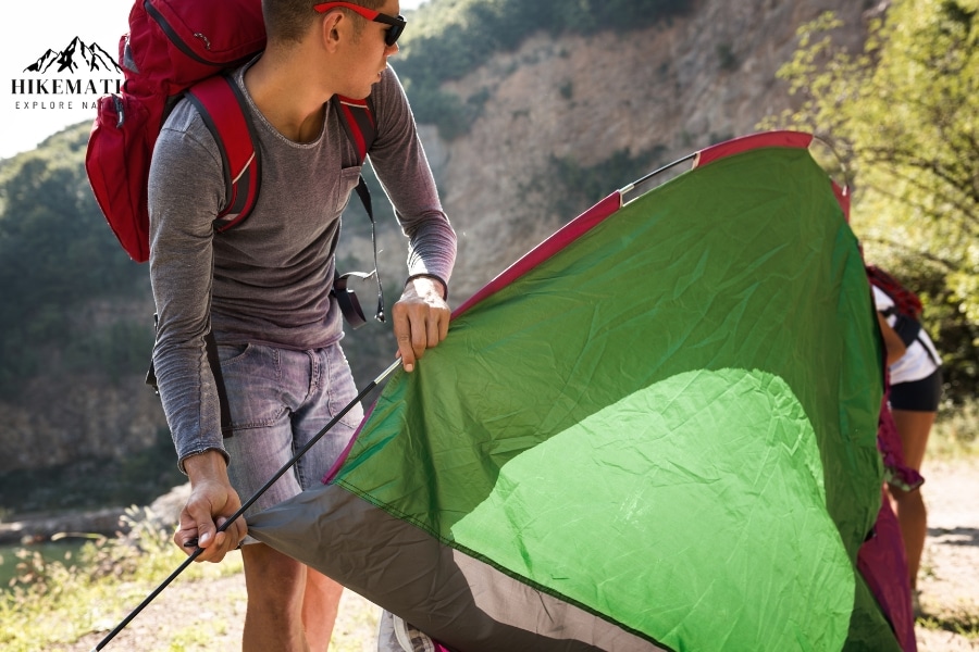 setting up your tent