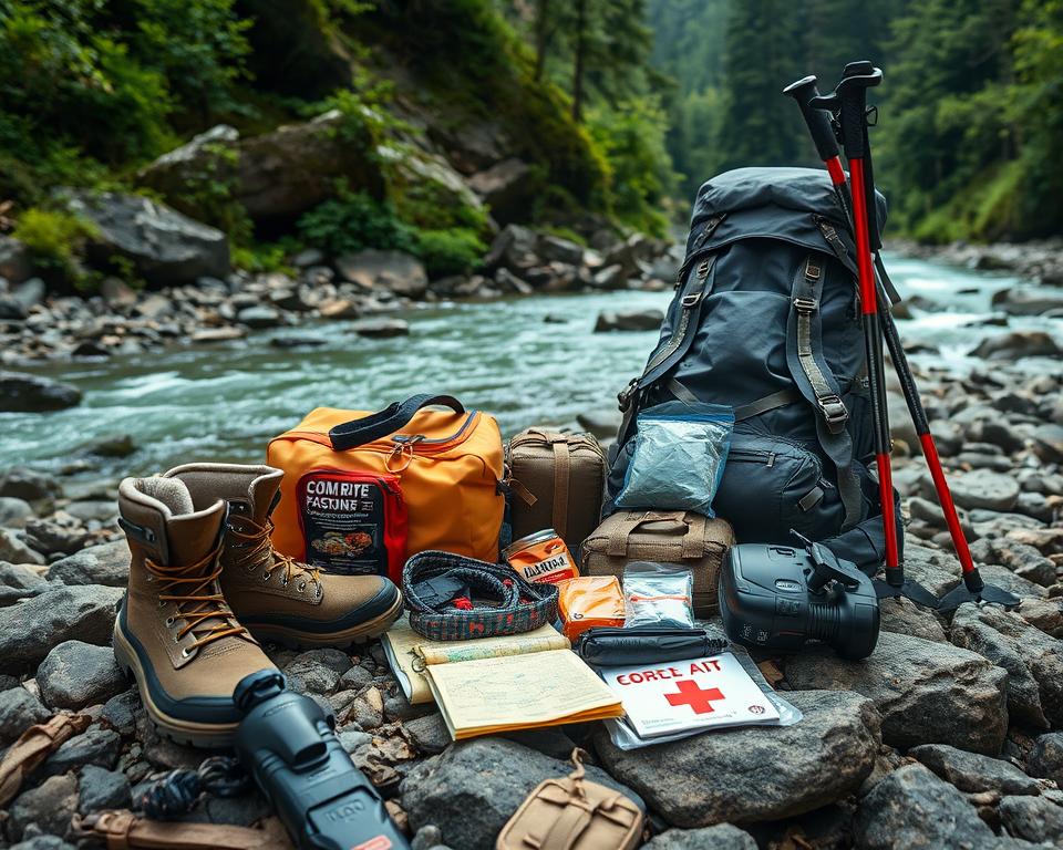 hiking gear preparation