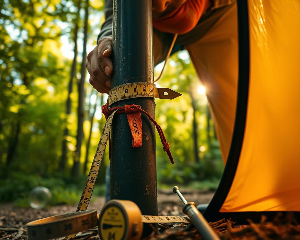 tent pole inspection