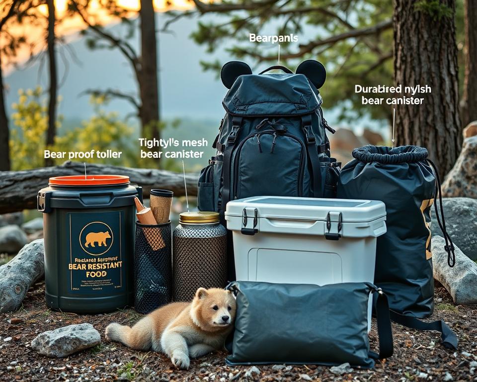 bear-proof camping supplies