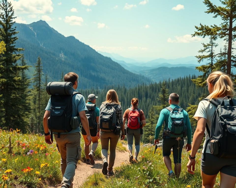 group hiking safety