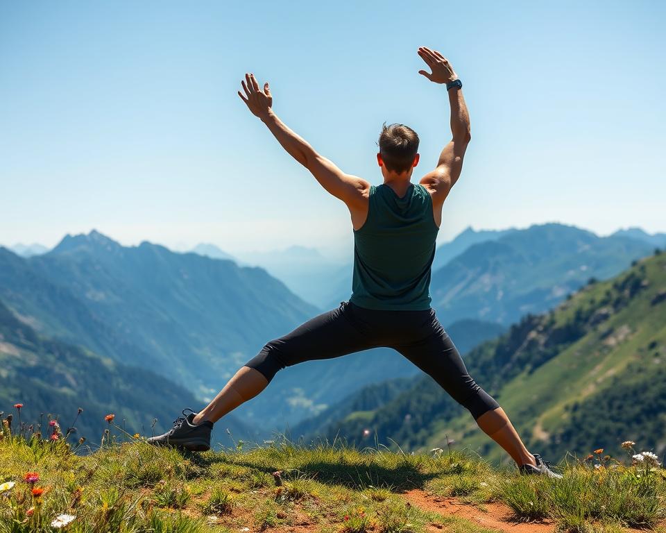 stretching for hiking