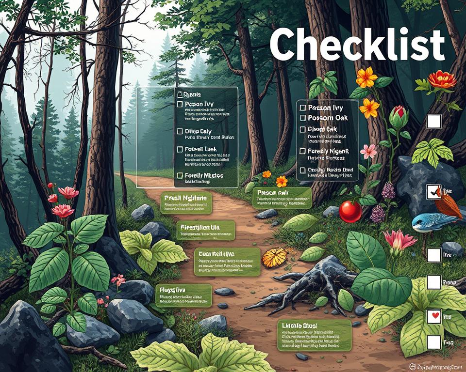 identifying poisonous plants checklist