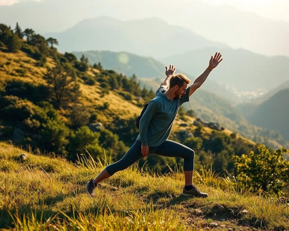 post-hike stretch