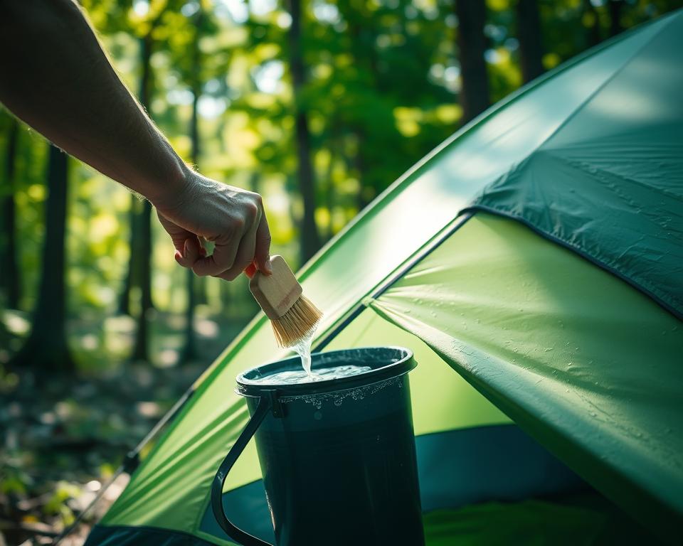 How to remove mold from tent