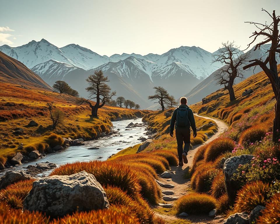 hiking in scottish highlands