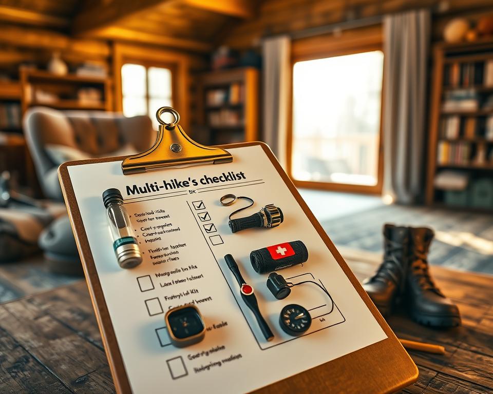 how to plan a multi day hike checklist