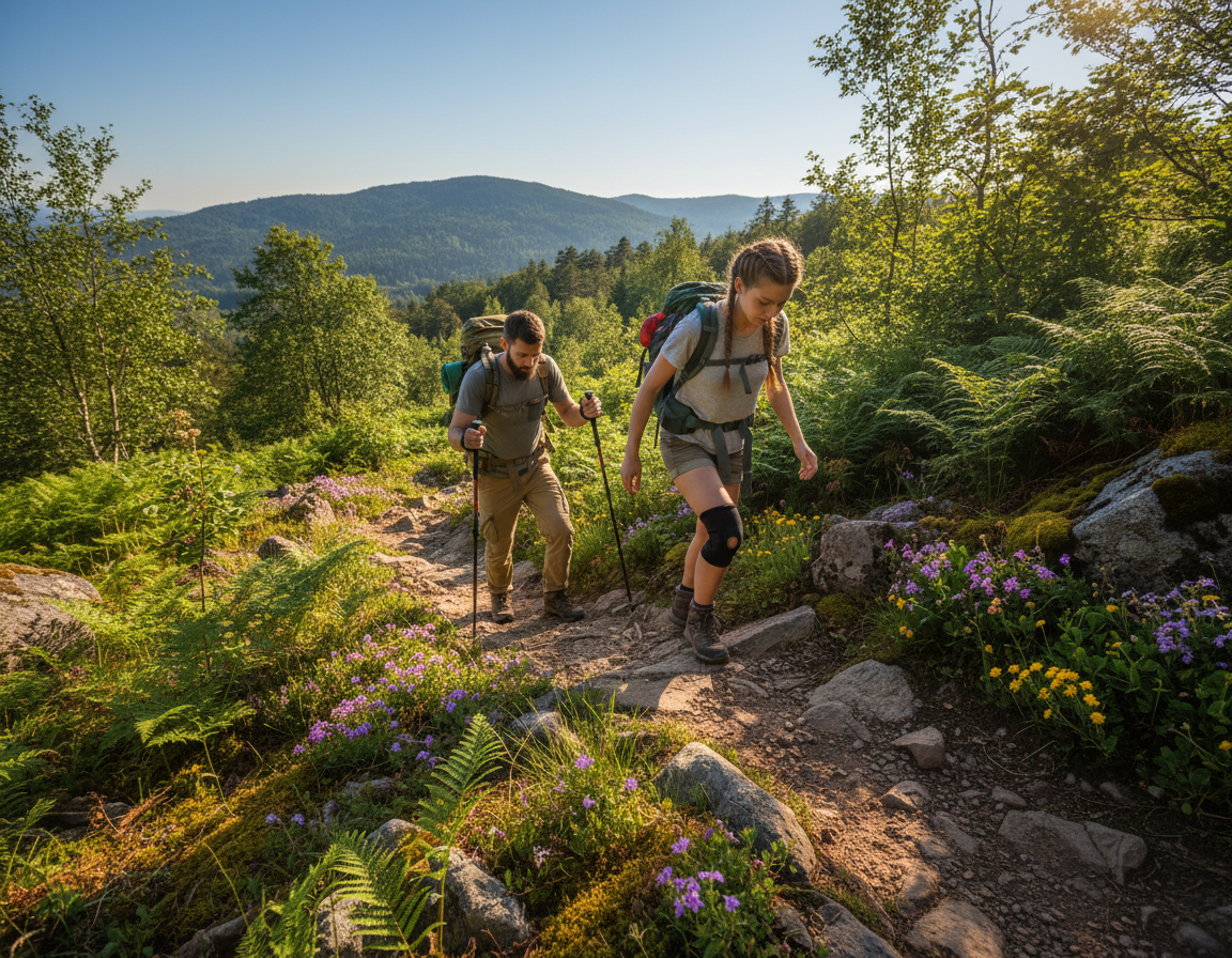 downhill hiking tips