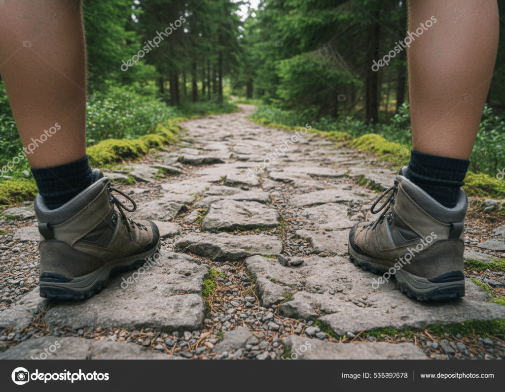 foot placement hiking