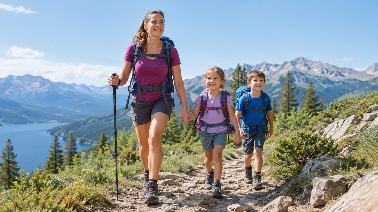 How to Hike with Young Kids: Tips for a Successful Family Outing along a mountain trail