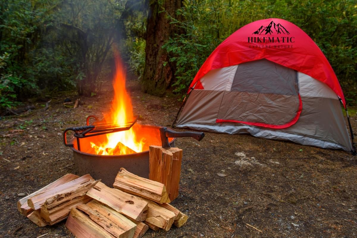 how to bank a fire while camping