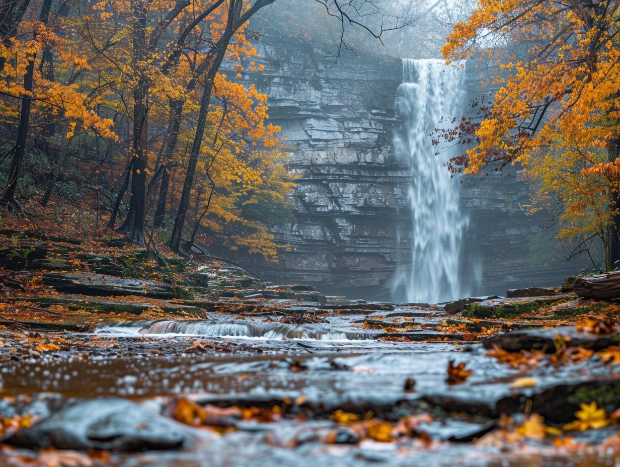 stunning waterfall in missouri