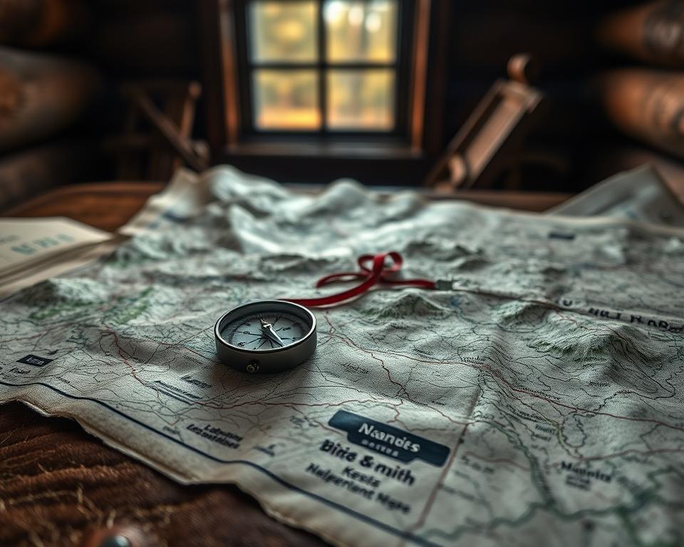 map compass navigation for hikers